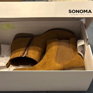 Sonoma Brown Suede Ankle Boots